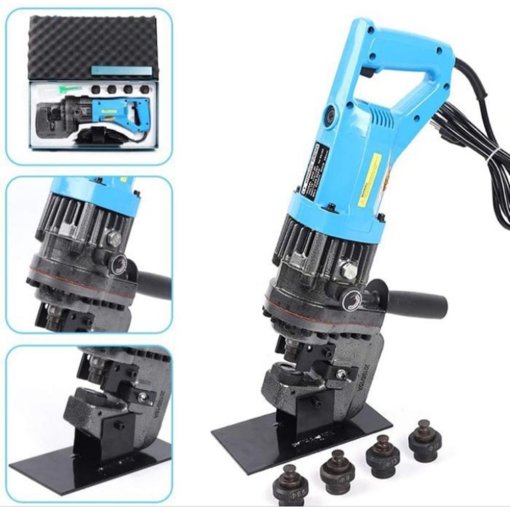 Jual mesin pembolong plat besi 20 mm electric hole punch machine 20 mm ...
