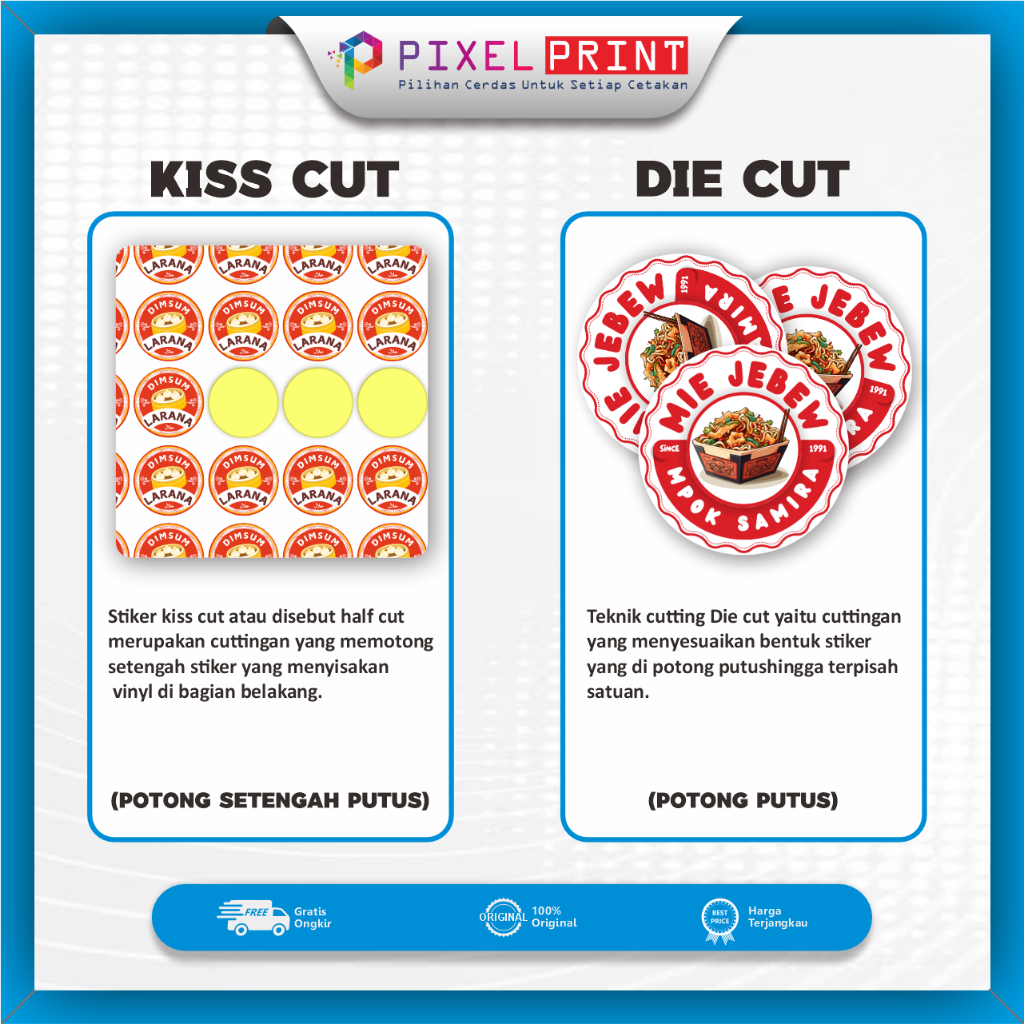Jual PIXEL PRINT - Cetak / Print & Cutting Stiker Exilo A3+ / Stiker ...