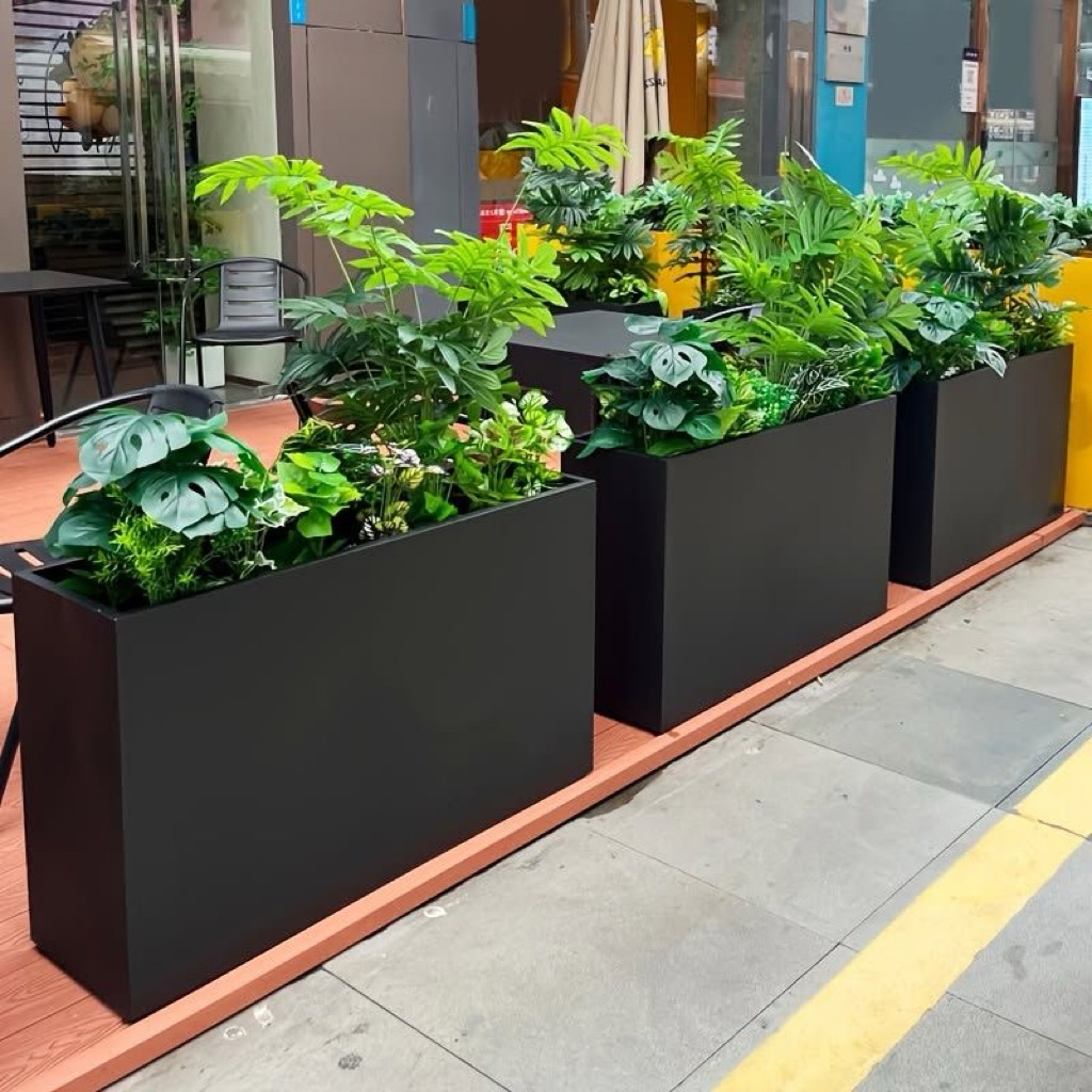 Jual PLANTER BOX BAWAH GRILL - POT TANAMAN BESI | 80x70x60 | BESI ...
