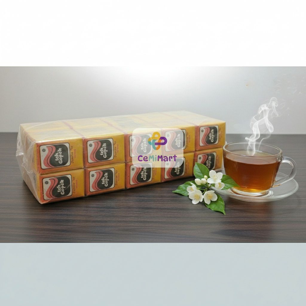 Jual 1 SLOP TEH GOPEK SUPER SPESIAL JASMINE TEA (50 pcs) | Shopee Indonesia