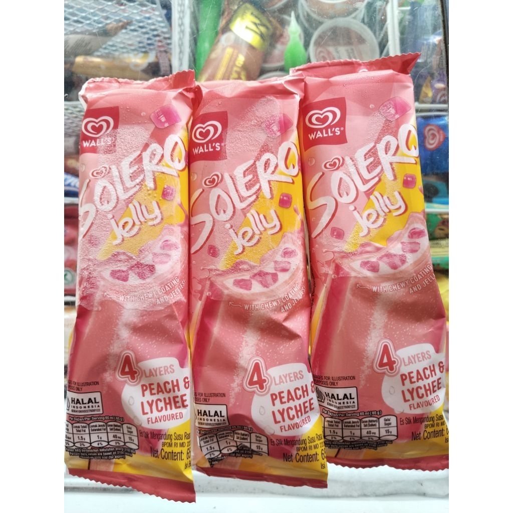 Jual es krim solero jelly peach dan lychee | Shopee Indonesia
