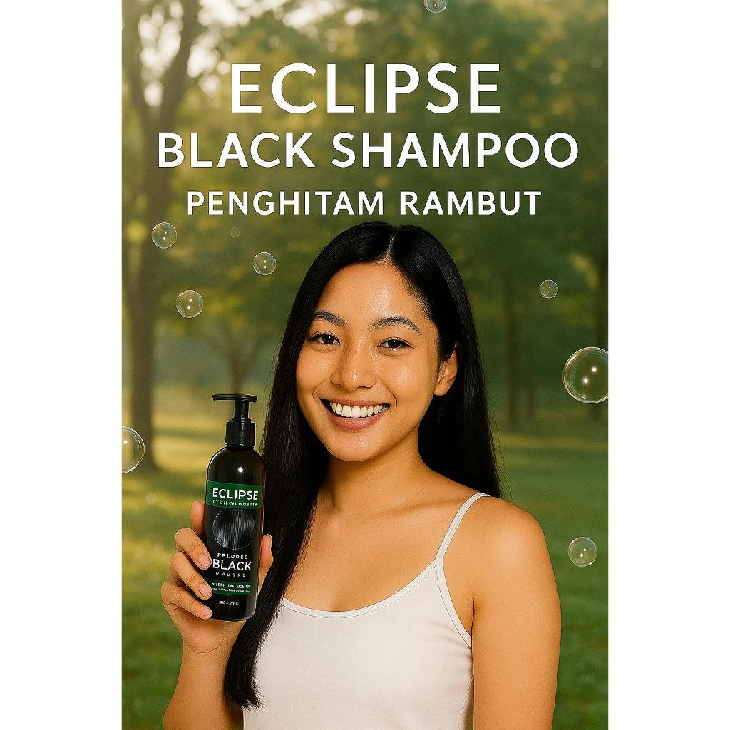 Jual Eclipse Black Shampoo Penghitam Rambut dari bahan herbal alami ...