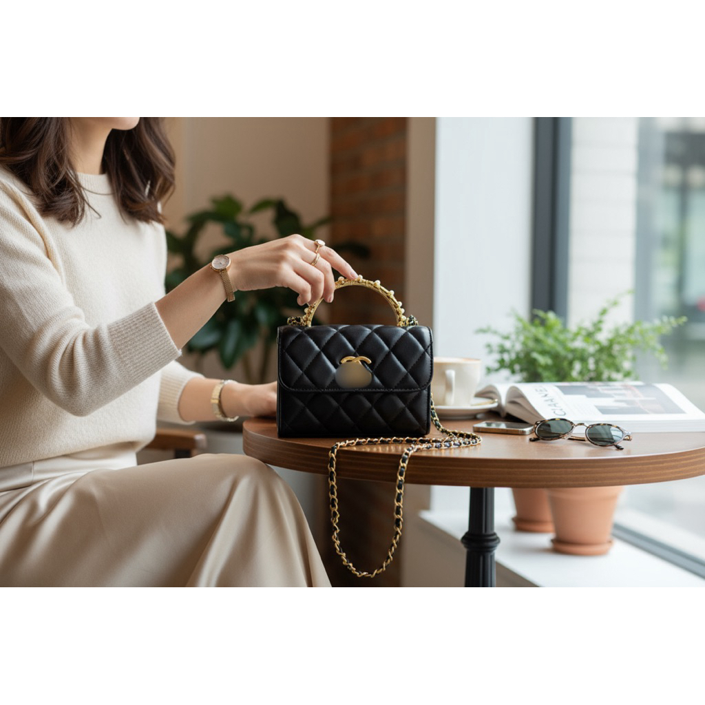 Jual [New in] Rectangle sling bag with pearls | Shopee Indonesia