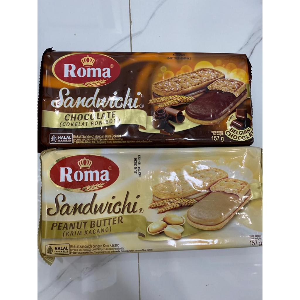 Jual ROMA SANDWICH 1BKS @157GR | Shopee Indonesia