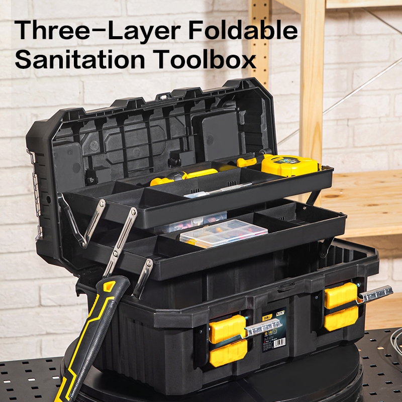 Jual Deli Tool Box / Kotak Box Perkakas Besar Kokoh Multifungsi ...