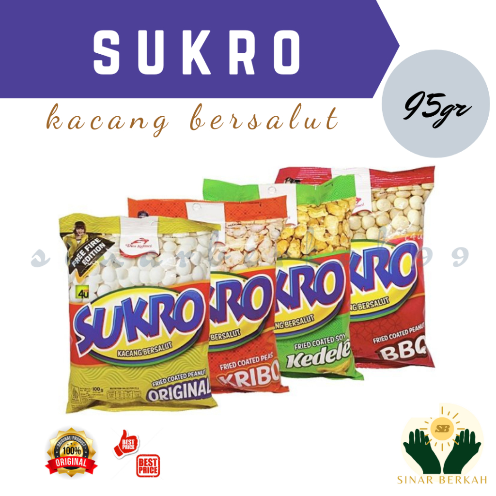 Jual Sukro Kacang Bersalut Dua Kelinci 95 Gram All Varian | Shopee ...