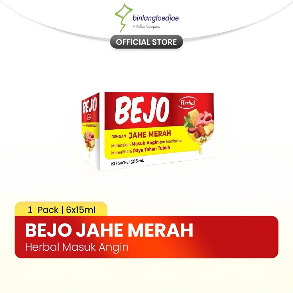 Jual Bejo Jahe Merah Sachet Pack (6 Sachet) - Meredakan Masuk Angin ...