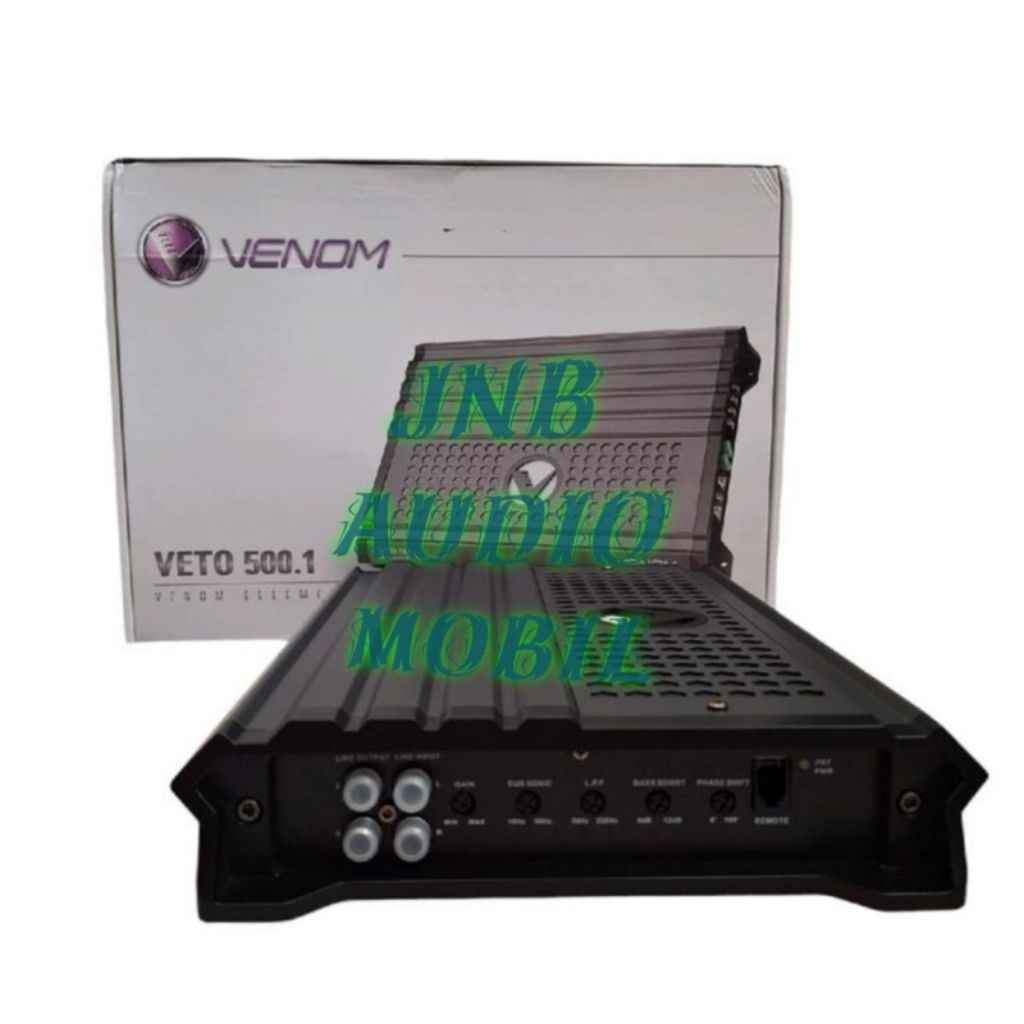 Jual Power audio mobil monoblok 1 chanel venom veto 500.1 original ...