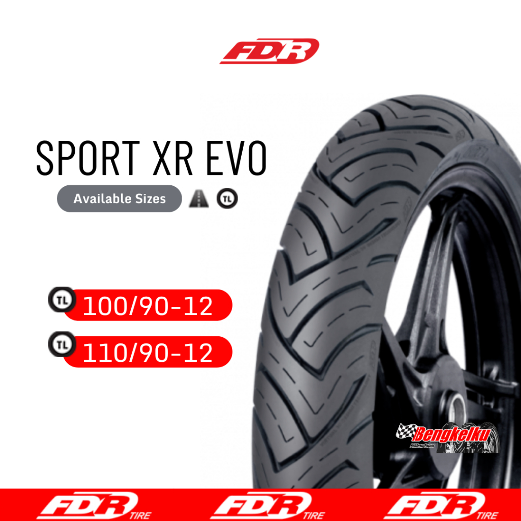 Jual FDR SPORT XR EVO Ring 12 - Tubeless Ban Motor Sporty Scoopy ...
