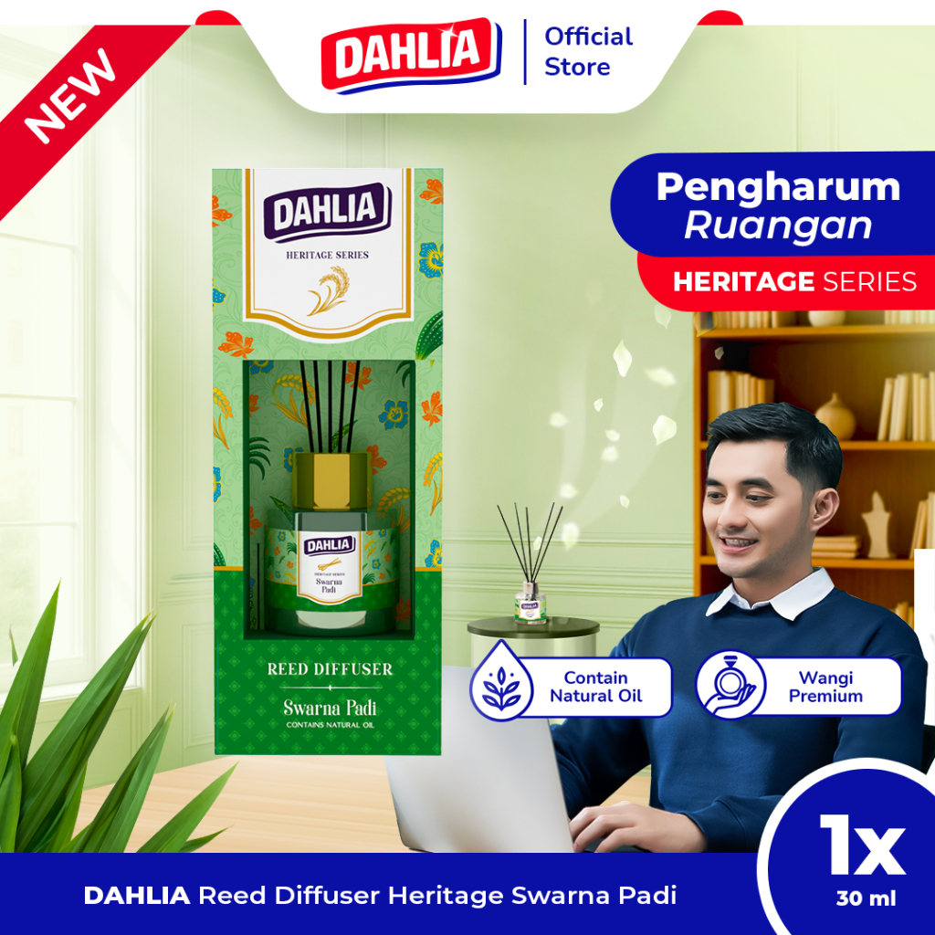 Jual Dahlia Reed Diffuser Heritage Series Swarna Padi Isi 1 (30ml ...