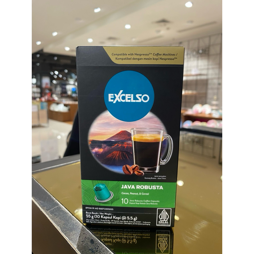 Jual Excelso Coffee Capsule Nespresso Compatible Java Robusta ( 5,5 gr ...