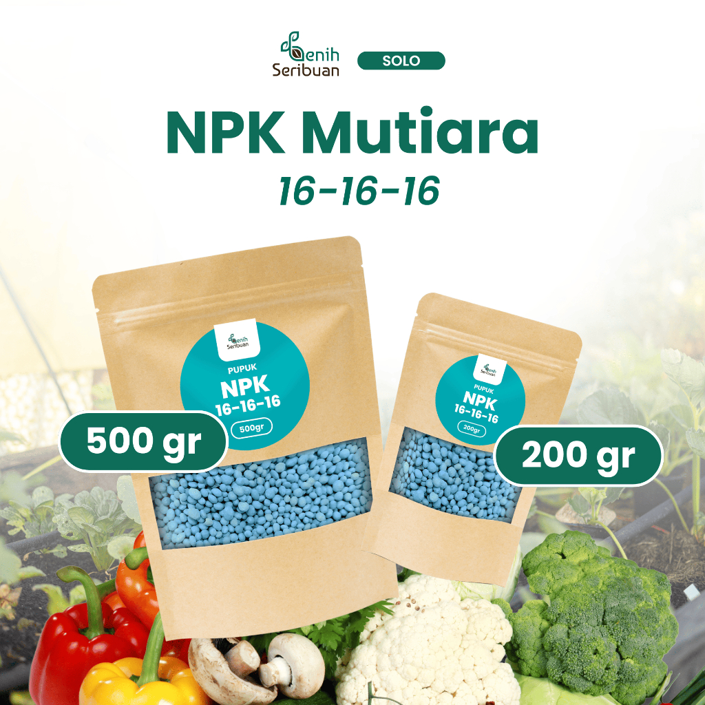Pupuk NPK 161616 Cap Tawon 200gr & 500gr Nutrisi Lengkap Pertumbuhan Pembuahan Bibit Sayuran Bunga & Buah