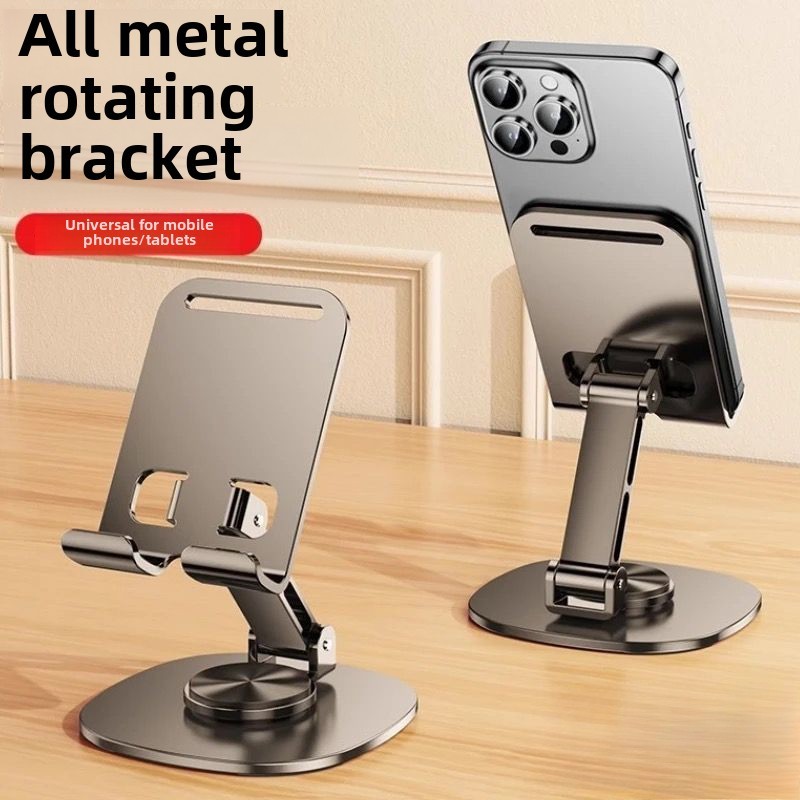 T13 360 Rotasi Full Metal Aluminium Phone Stand Holder Hp Folding  Dekstop Holder Phone Dudukan Hp Berdiri Holder Hp Meja