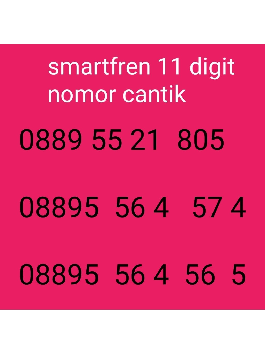 Jual smartfren 11 digit nomor cantik kuotanya 3GB | Shopee Indonesia