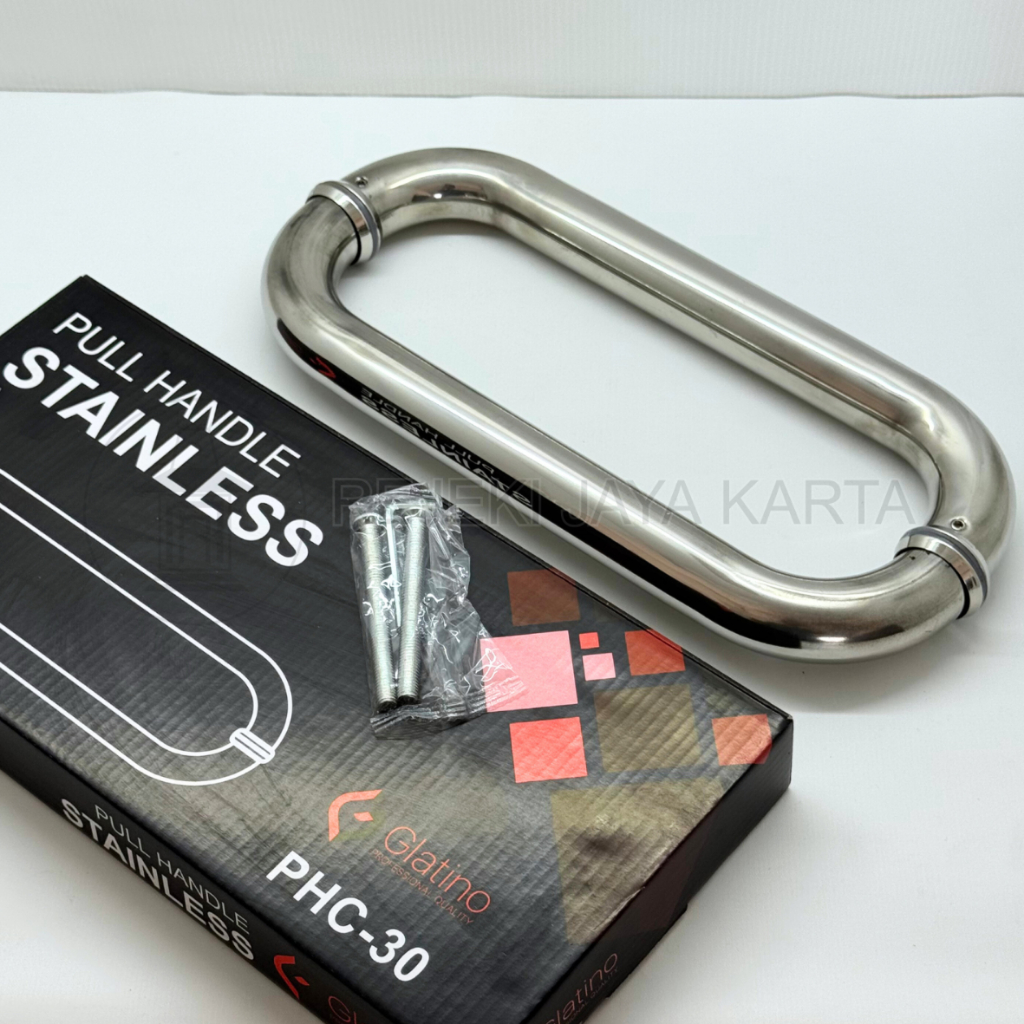Jual Handle Pintu Kaca Pull Handle Stainless Steel GLATINO Bulat 30cm ...
