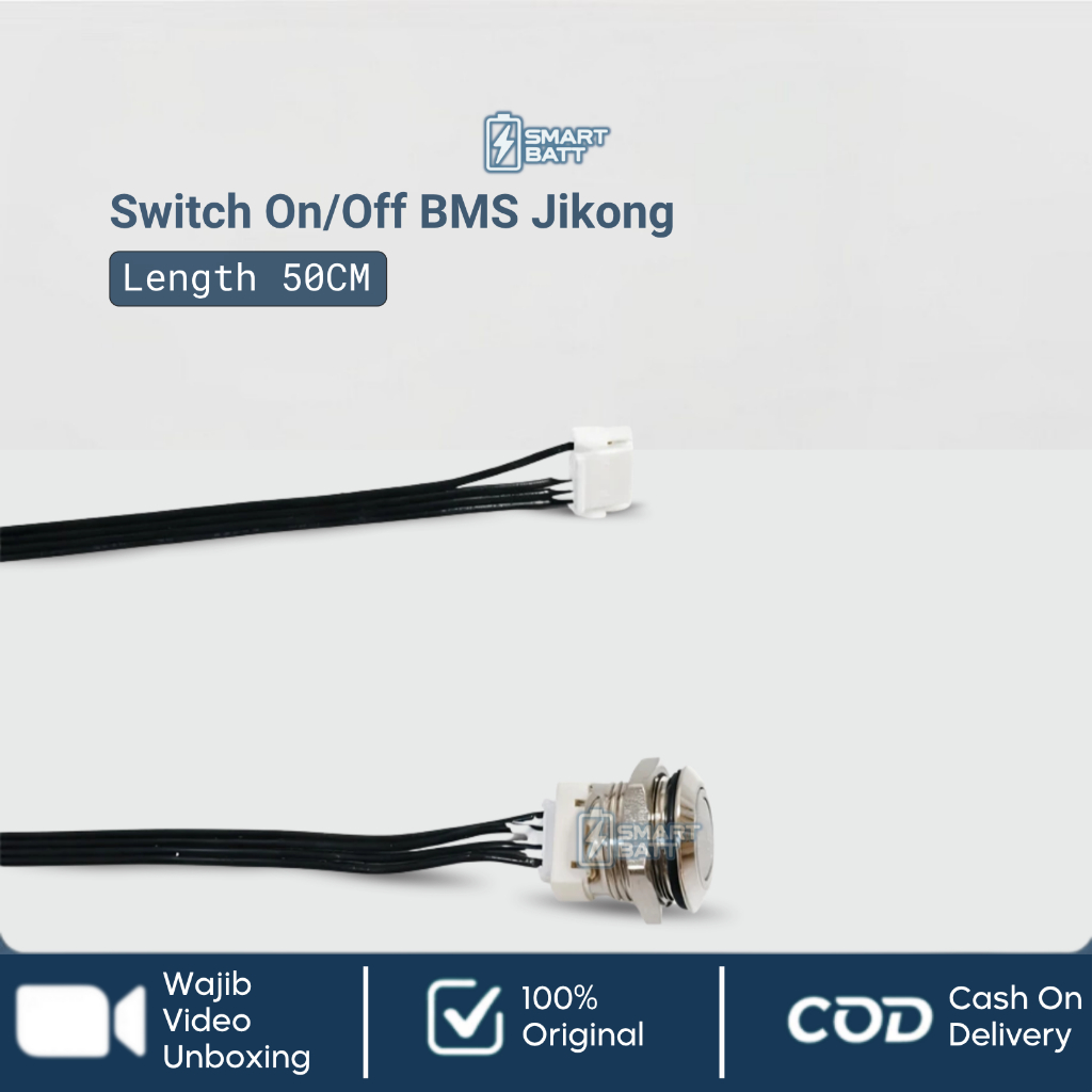 Jual Tombol Switch On Off BMS Jikong Push Button Baterai Management ...