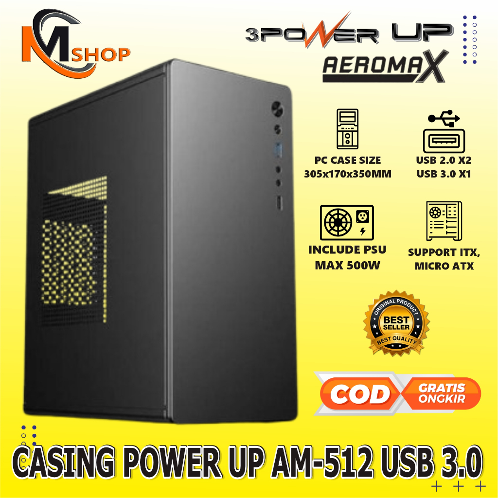 Jual Casing / Case PC Standard Micro ATX Include PSU 500W Murah ...