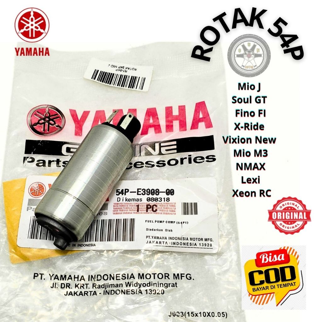 Jual ROTAK DINAMO FUEL PUMP INJEKSI 54P ORI YGP MIO J , SOUL GT , FINO ...