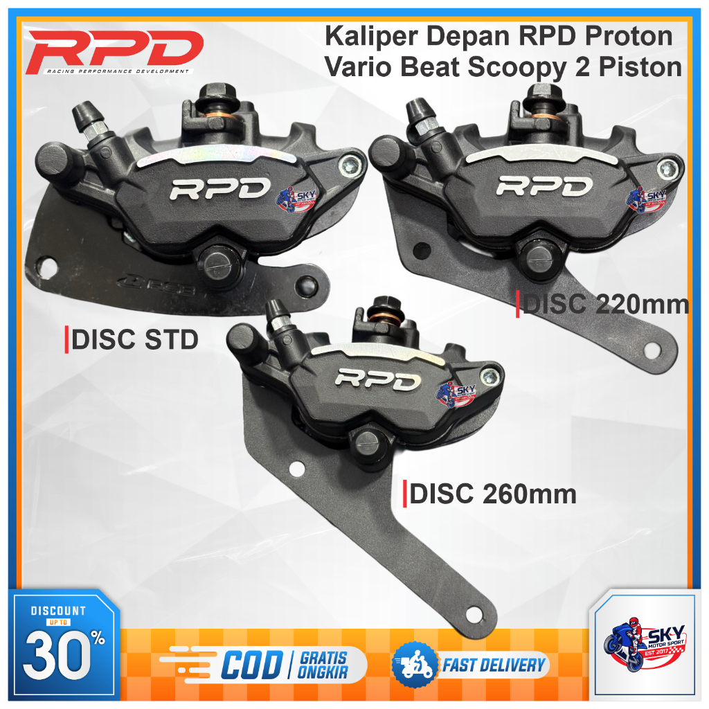 Jual Kaliper Depan RPD 2 Piston Vario Beat Scoopy Genio Proton Plus ...
