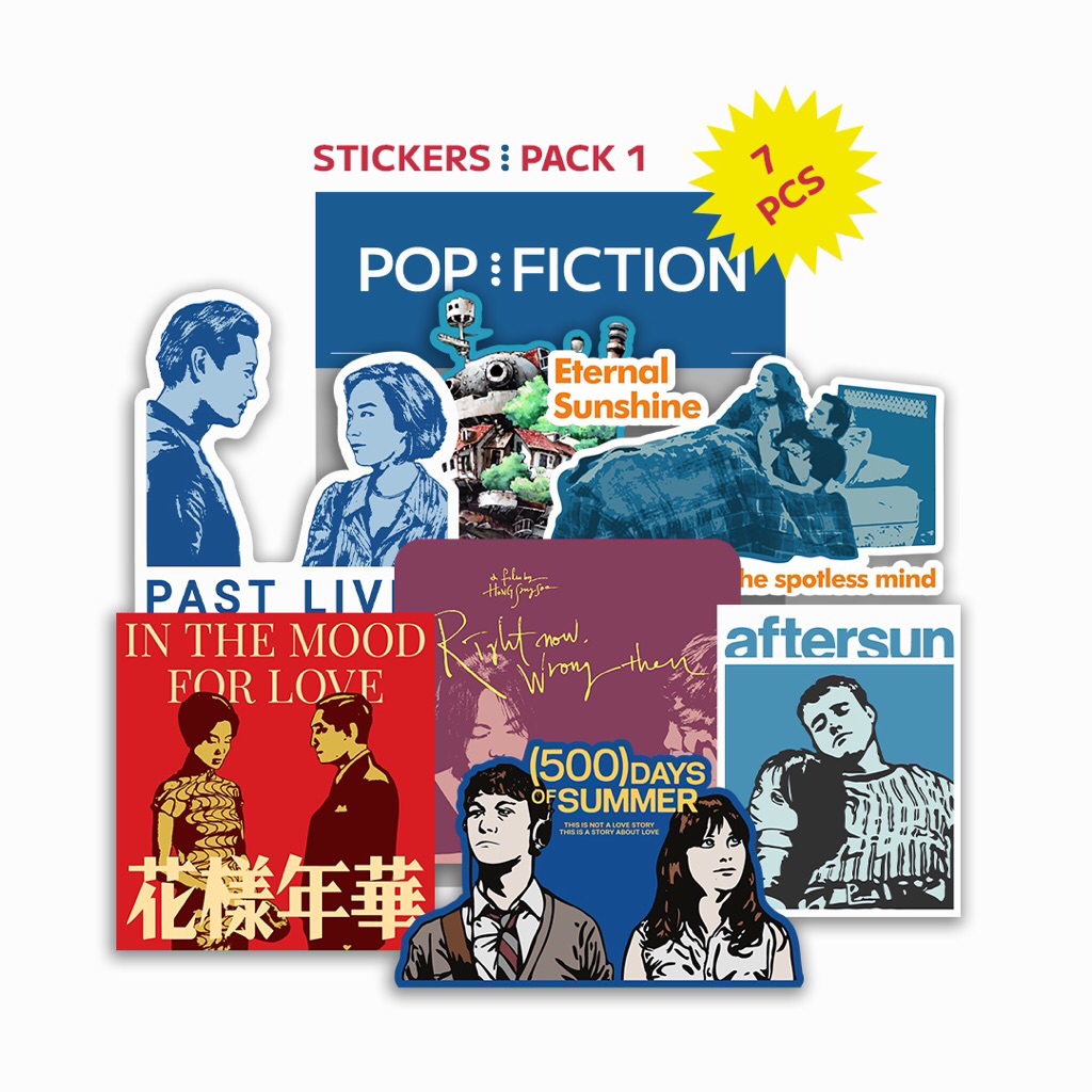 Jual (7 PCS) - Stickers Pack 1 | Film | Movie Stiker | TV Series ...
