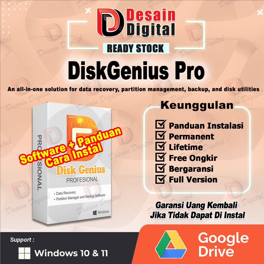 Jual Software DiskGenius Pro - Aplikasi Data Recovery, Partisi Disk ...