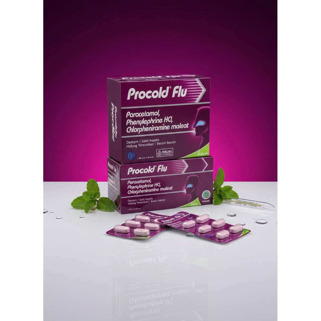 Jual PROCOLD FLU - 1 Box isi 24 Blister @6 tablet | Shopee Indonesia