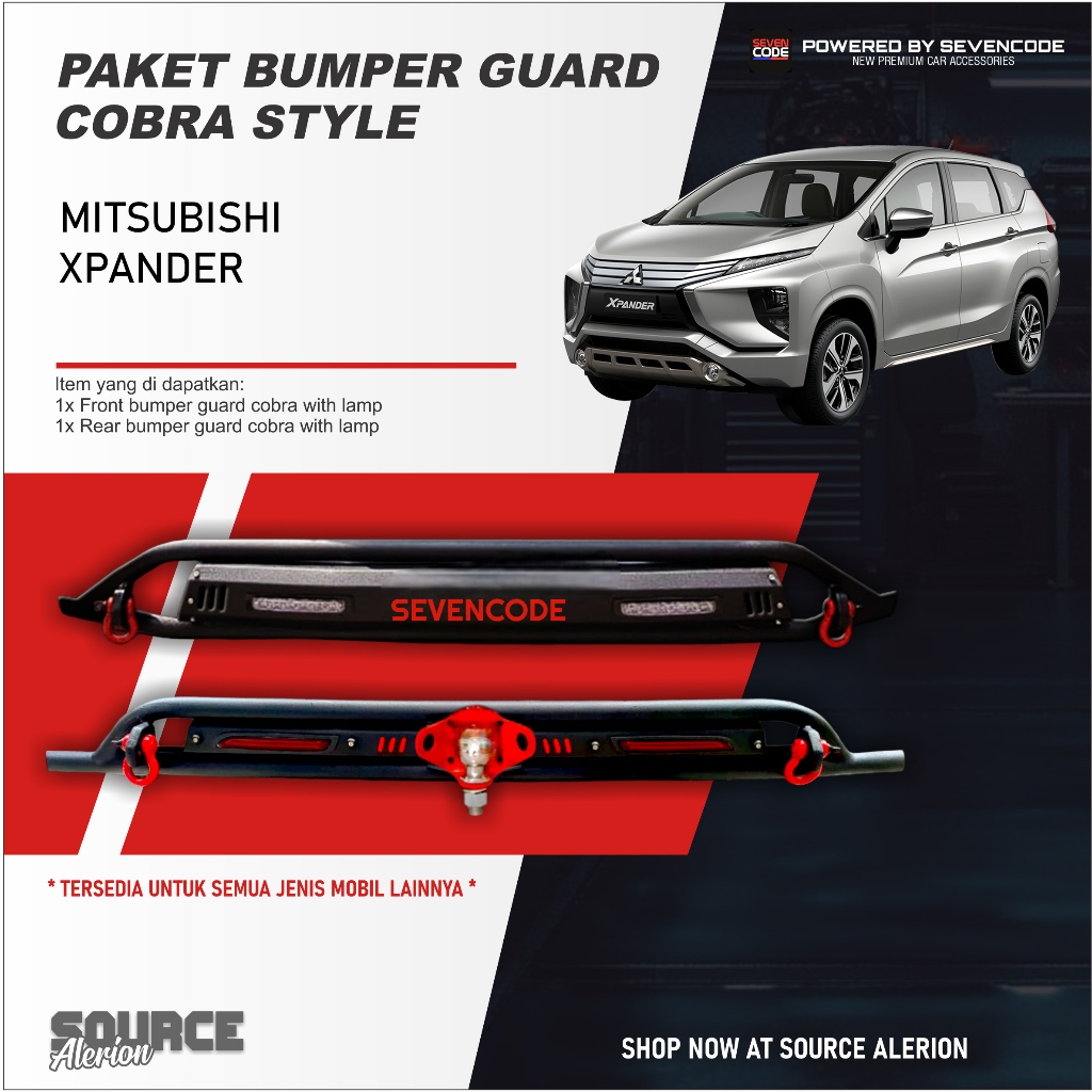 Jual PAKET BUMPER GUARD COBRA FRONT BUMPER AND REAR BUMPER SEVENCODE ...