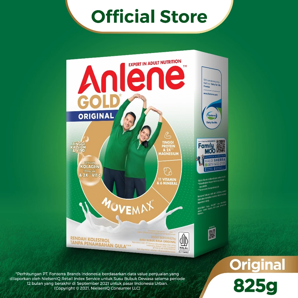 Anlene Gold 5X Susu Bubuk Dewasa Original 825g