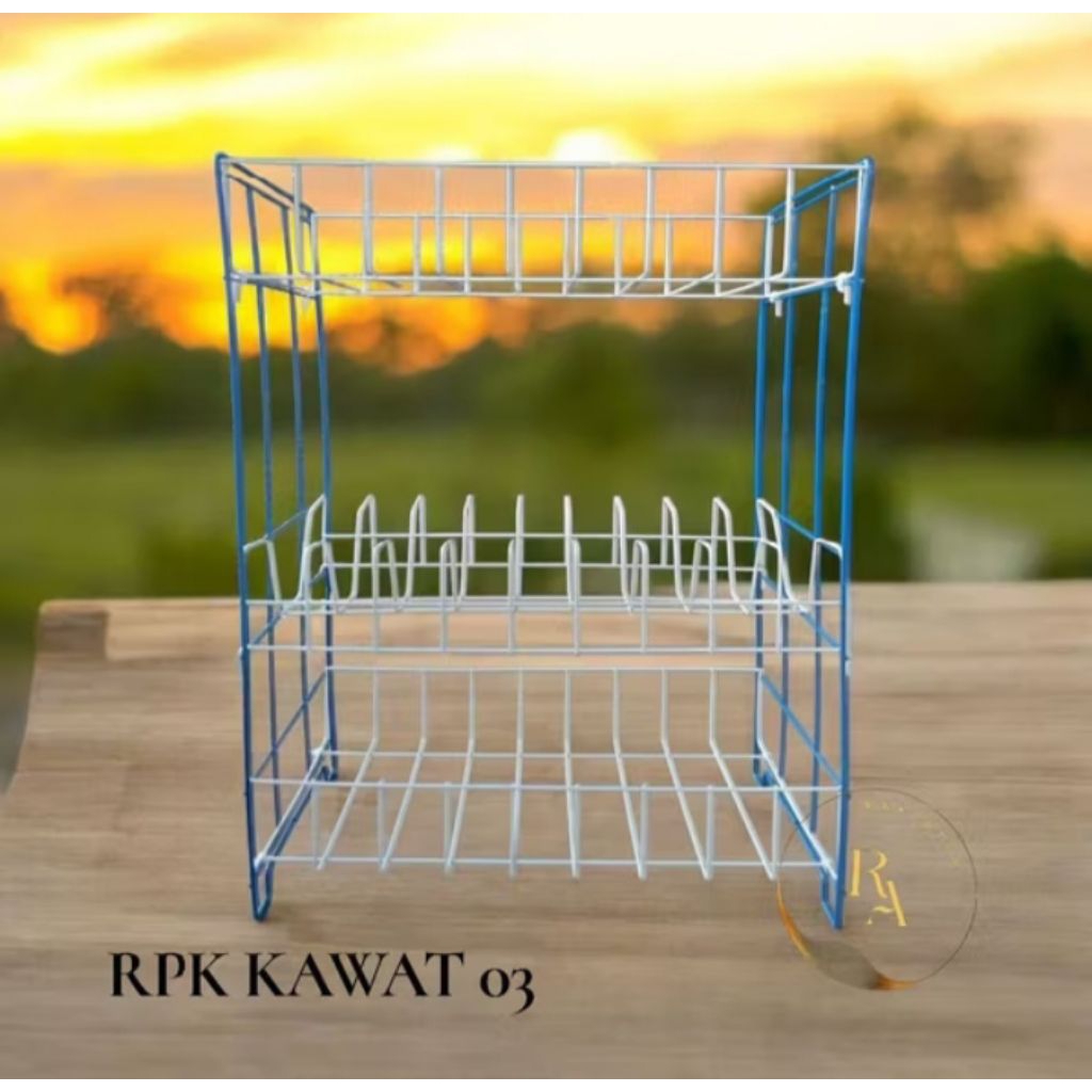 Jual RAK RPK 03 KAWAT WARNA / MERAH / BIRU / PINK / RPL KAWAT 3 SUSUN ...
