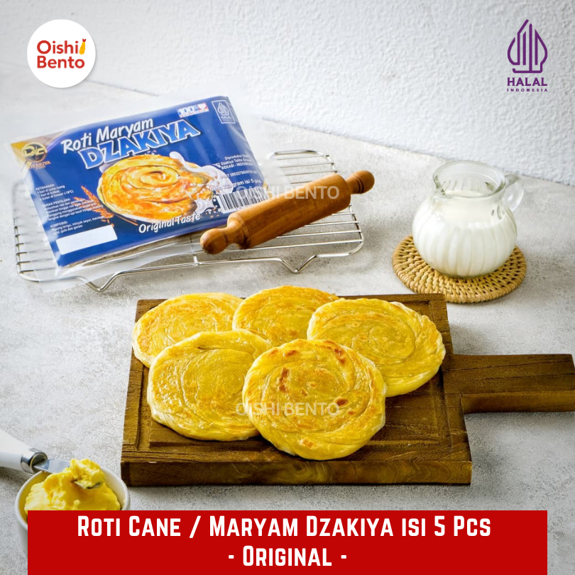 Jual [ISI 5] Roti Cane Dzakiya isi 5 Pcs / Roti Canai / Roti Maryam ...