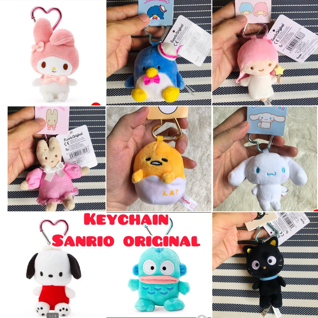 Jual keychain plush maskot sanrio hangyodon pochacco sanrio original ...