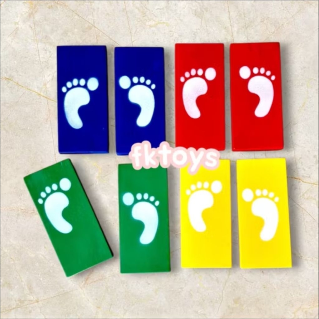 Jual 4 balok papan | Lari Balok Kayu Anak 10x20x2 cm – Mainan Edukatif ...