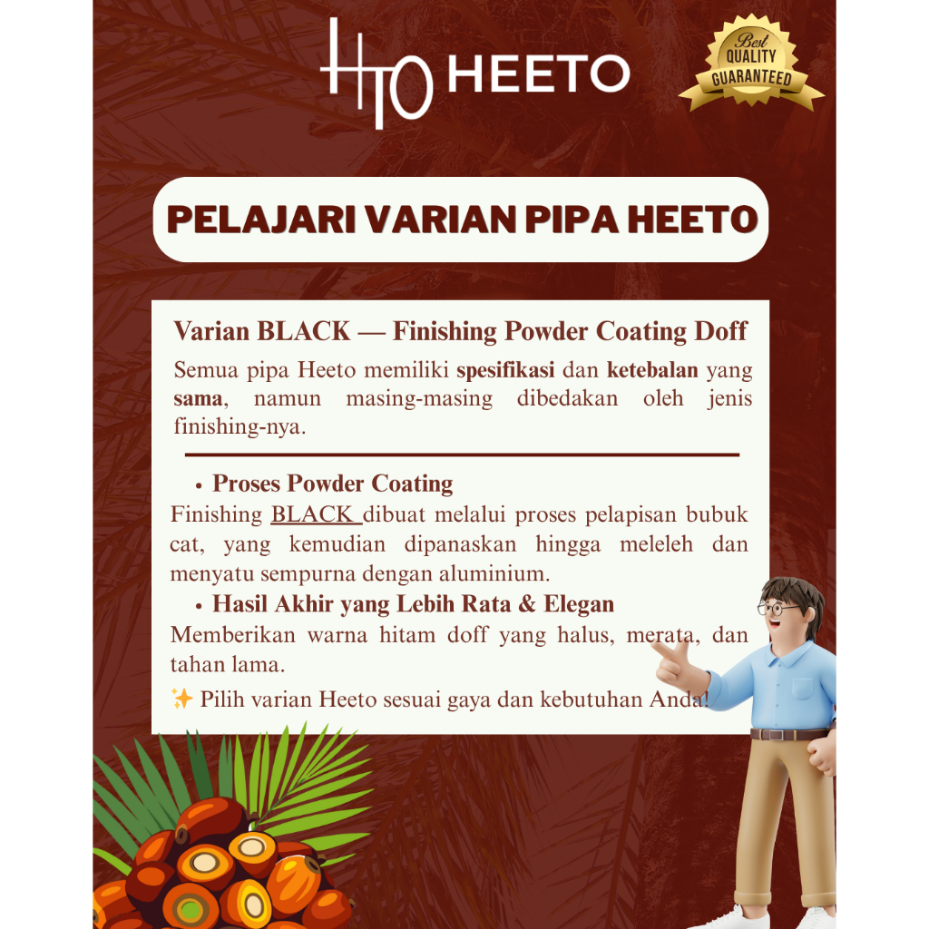 Jual [HEETO] Pipa Egrek Sawit, Galah Sawit (Black) Aluminium Ukuran ...