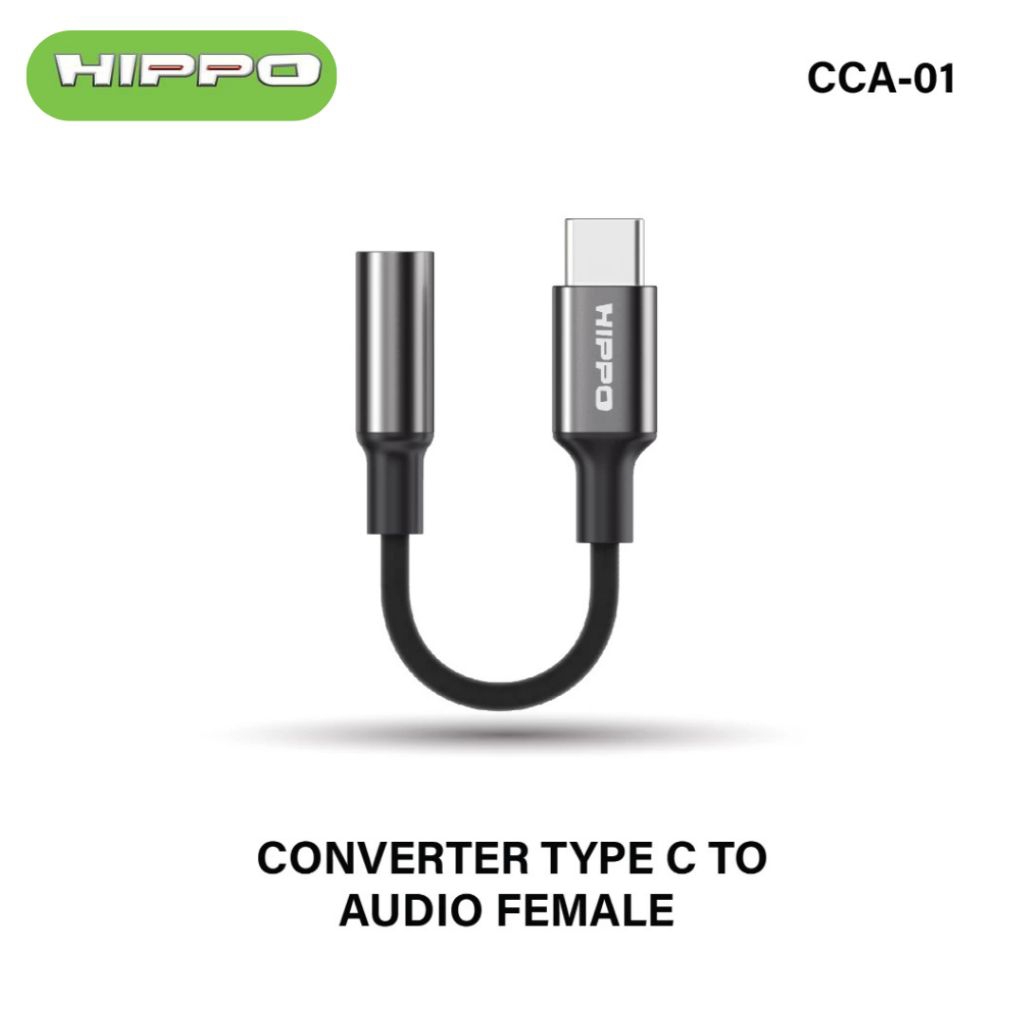 Jual HIPPO Kabel CONVERTER CCA-01 Type C to DC Aux 3.5mm Audio Open ...