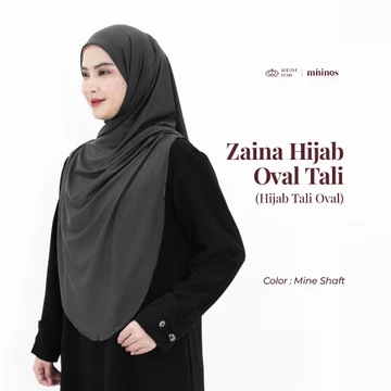 Wilove Mininos Zaina Hijab Pashmina Oval Tali Kaos Spandex Premium