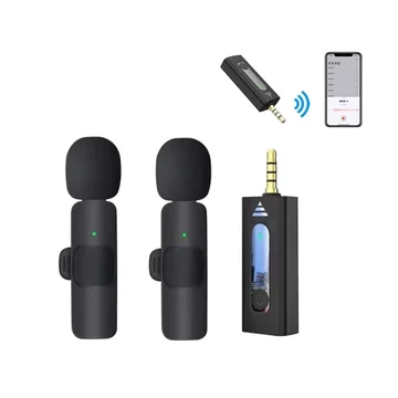 MeTiKo Mic Mikrofon Nirkabel HP Video Lavalier Microphone Portable Mic Wireless Berkendara