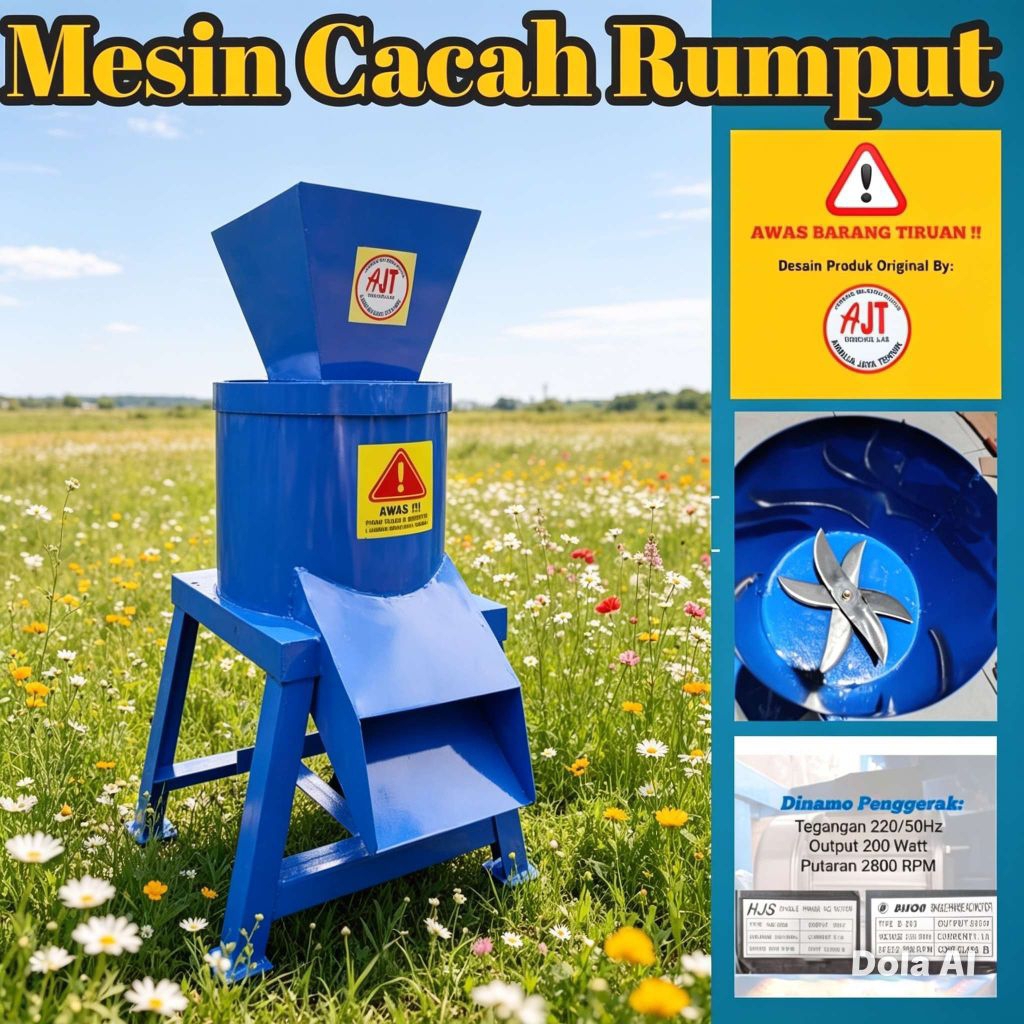 Jual mesin cacah rumput mesin original (mini coper) mesin cacah rumput ...