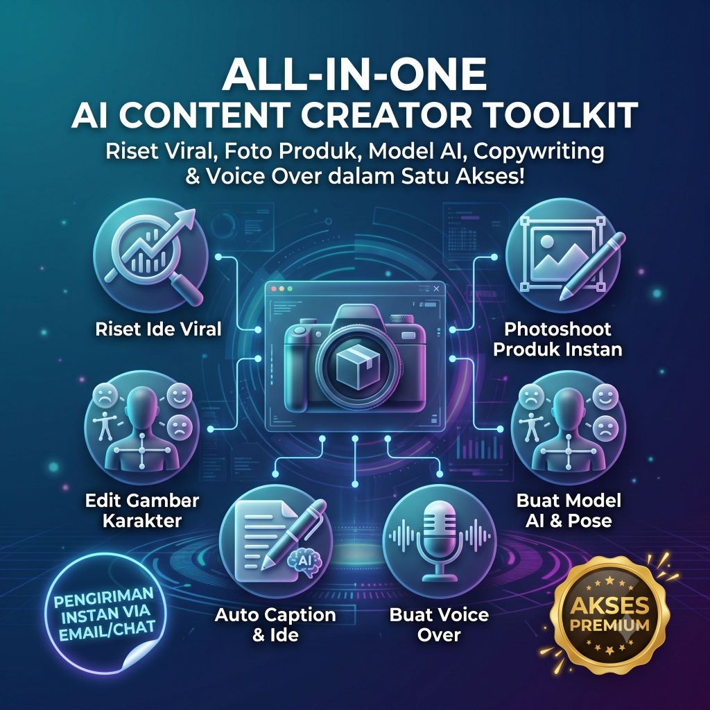 All-in-One AI Content Creator Toolkit Premium, Fitur Lengkap Untuk Konten Digital