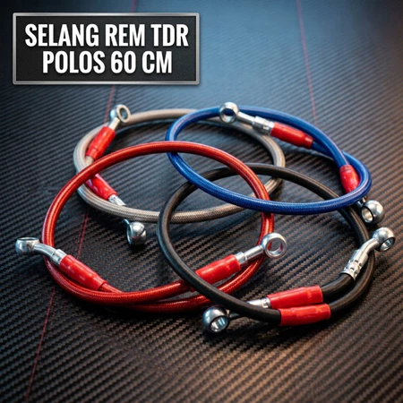 SELANG REM TDR BRAIDED POLOS 60CM | REM DEPAN SPORT CBR R15 GSX ANTI NGEMPOS