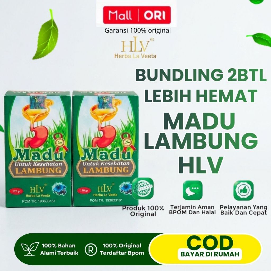 Madu Lambung HLV - Bundling 2btl - Menyehatkan Lambung, Menurunkan Asam Lambung, Menguatkan Saluran Cerna