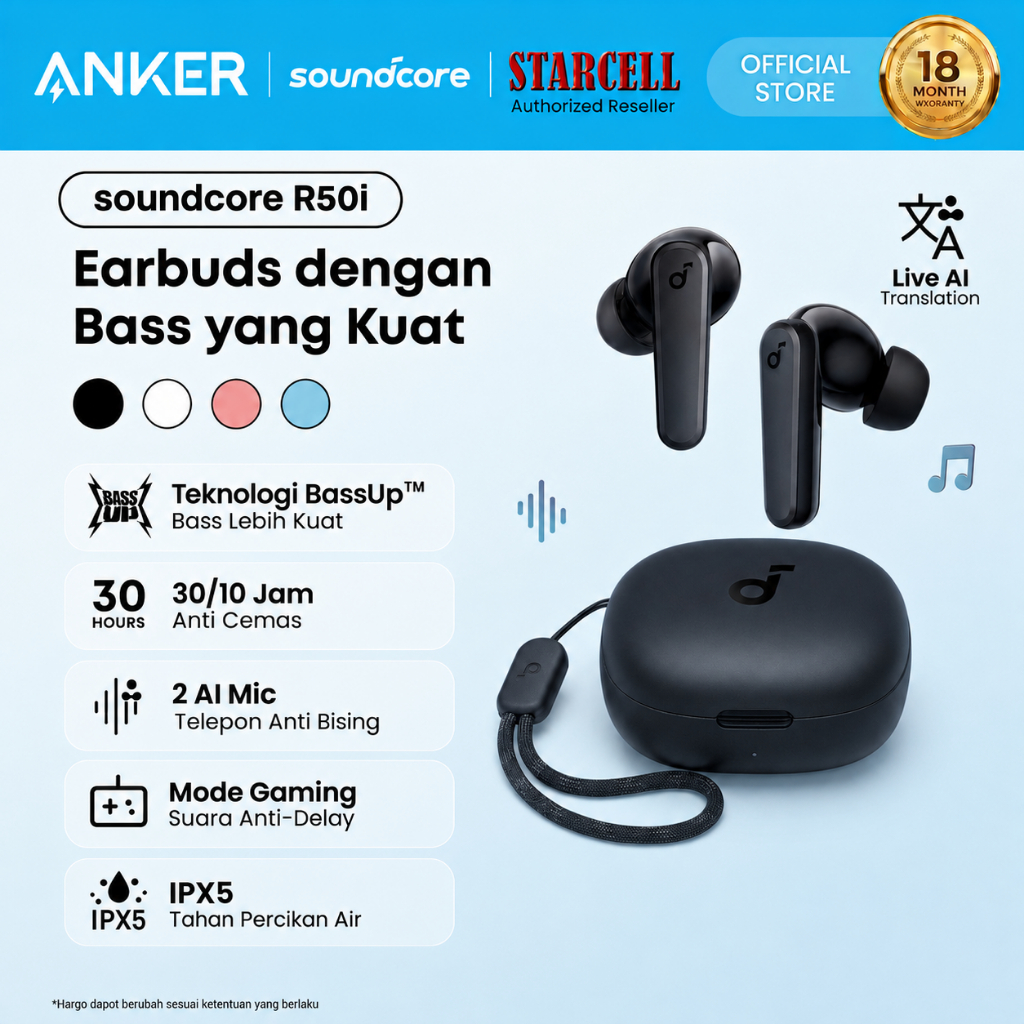 Jual Soundcore R50i Terlengkap & Harga Terbaru Juli 2026 | Shopee Indonesia