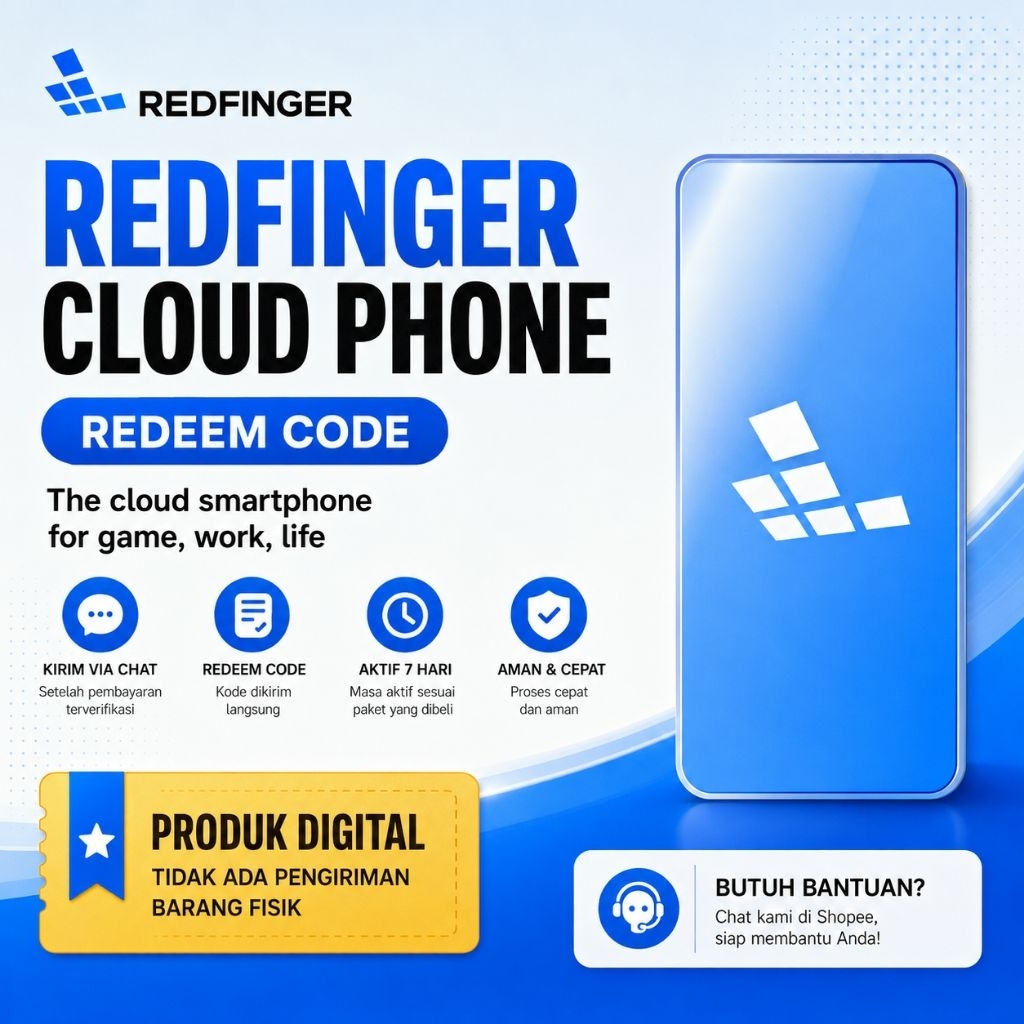 Jual Redfinger Cloud Phone Redeem Code 7 Hari - Produk Digital | Shopee ...