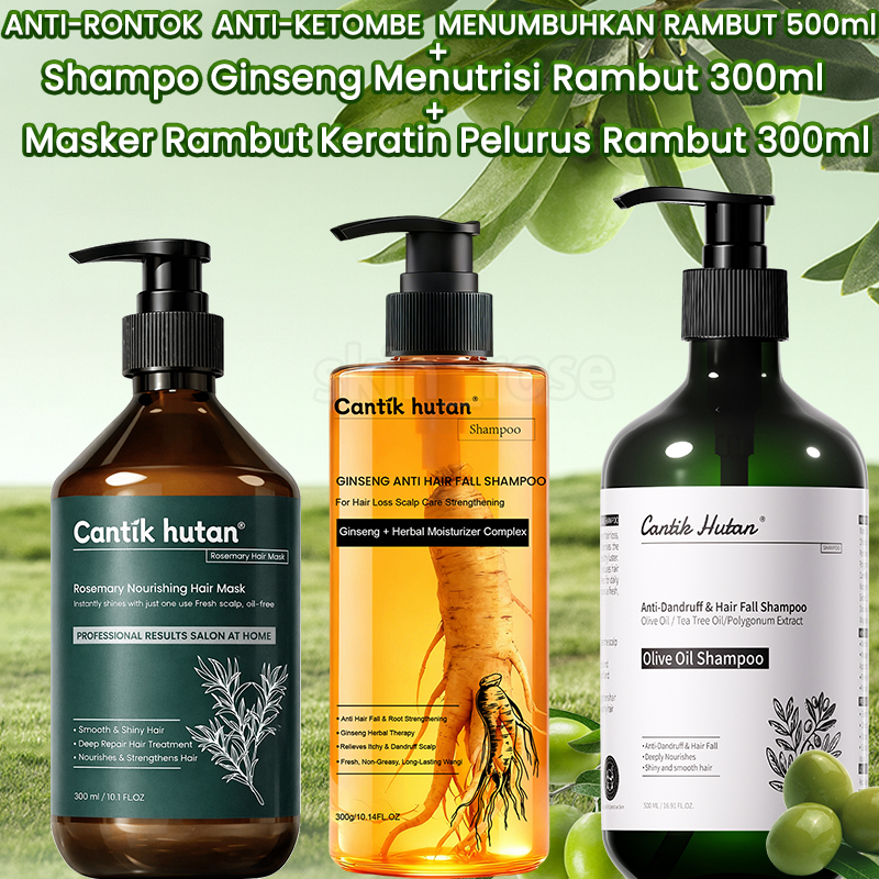 Cantik Hutan Shampoo Anti Rontok Anti Ketombe Minyak Zaitun foto 2