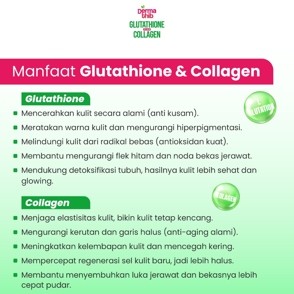 Dermathib Glutation Plus Collagen Drink