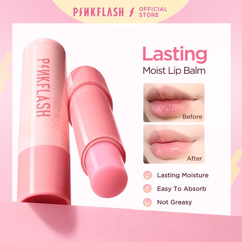 PINKFLASH Lasting Moist Lip Balm Lip Care Deep Hydration Natural Repair Nourish Reduce Wrinkles L03