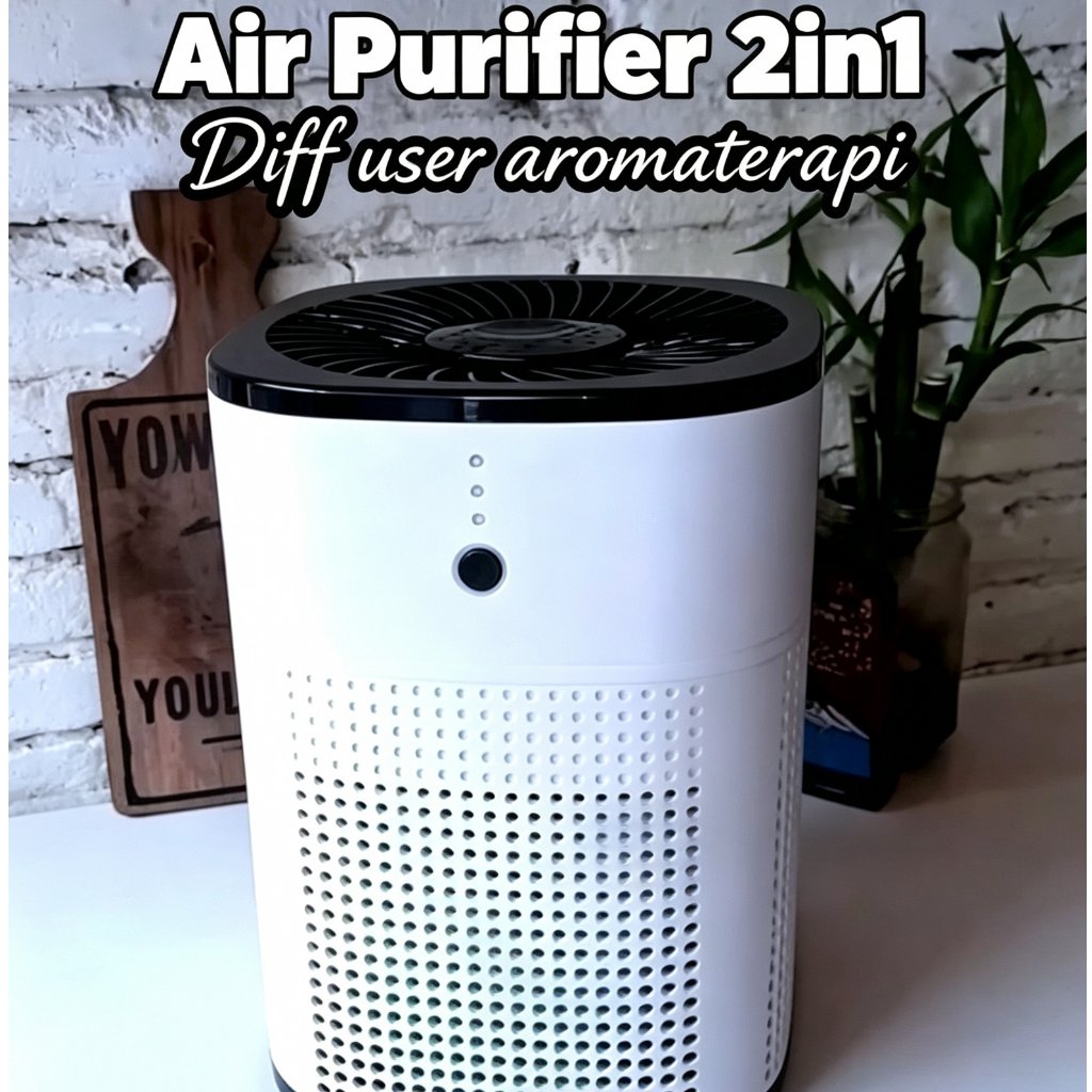 [COD]Air Purifier HEPA H13 Timer4 Jam CADR 110m³/jam Dengan Aromaterapi pembersih udara