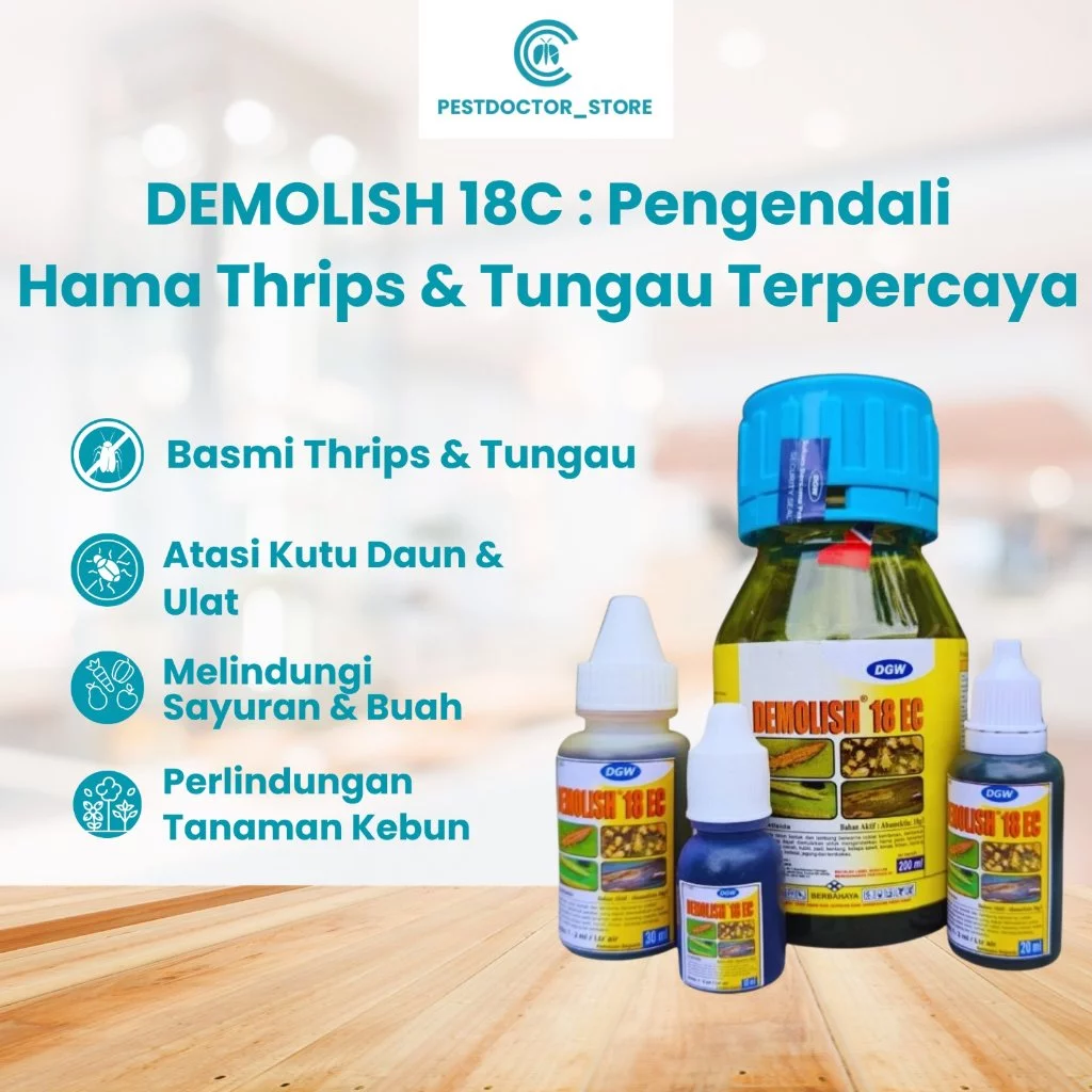 Pestdoctor - Insektisida DEMOLISH 18 EC 100ml - Pembasmi Thrips Tungau Kutu Daun Keriting