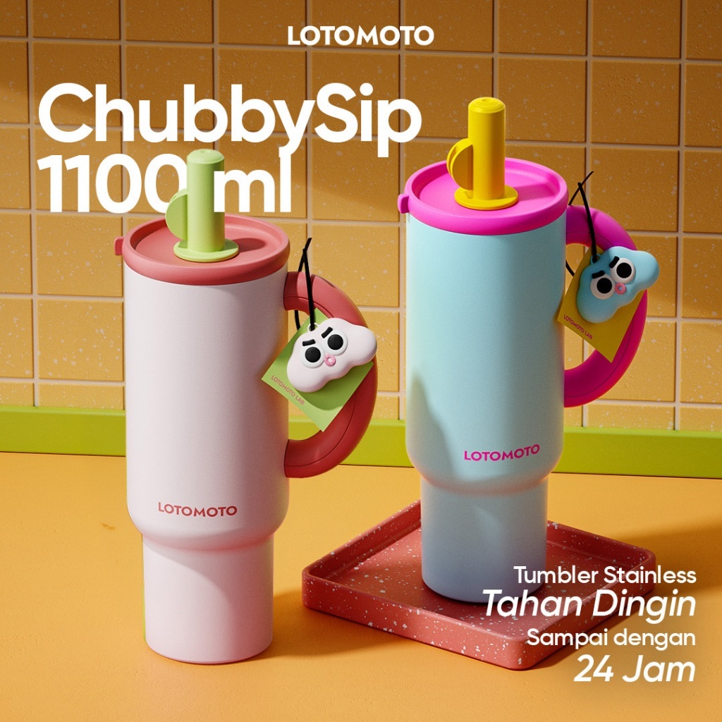 Lotomoto Tumbler 1100 ML Stainless Tahan Panas