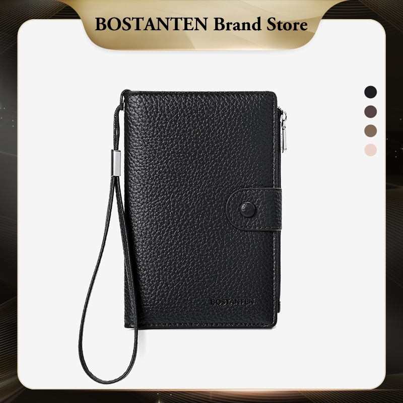 [New Arrival]Bostanten Dompet Wanita Travel Wallet Passport Dompet Penyimpanan multifungsi BSB26206004
