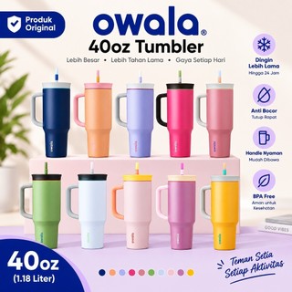 Jual [READY STOCK] Owala FreeSip Tumbler 40oz – Stainless Steel, Anti ...